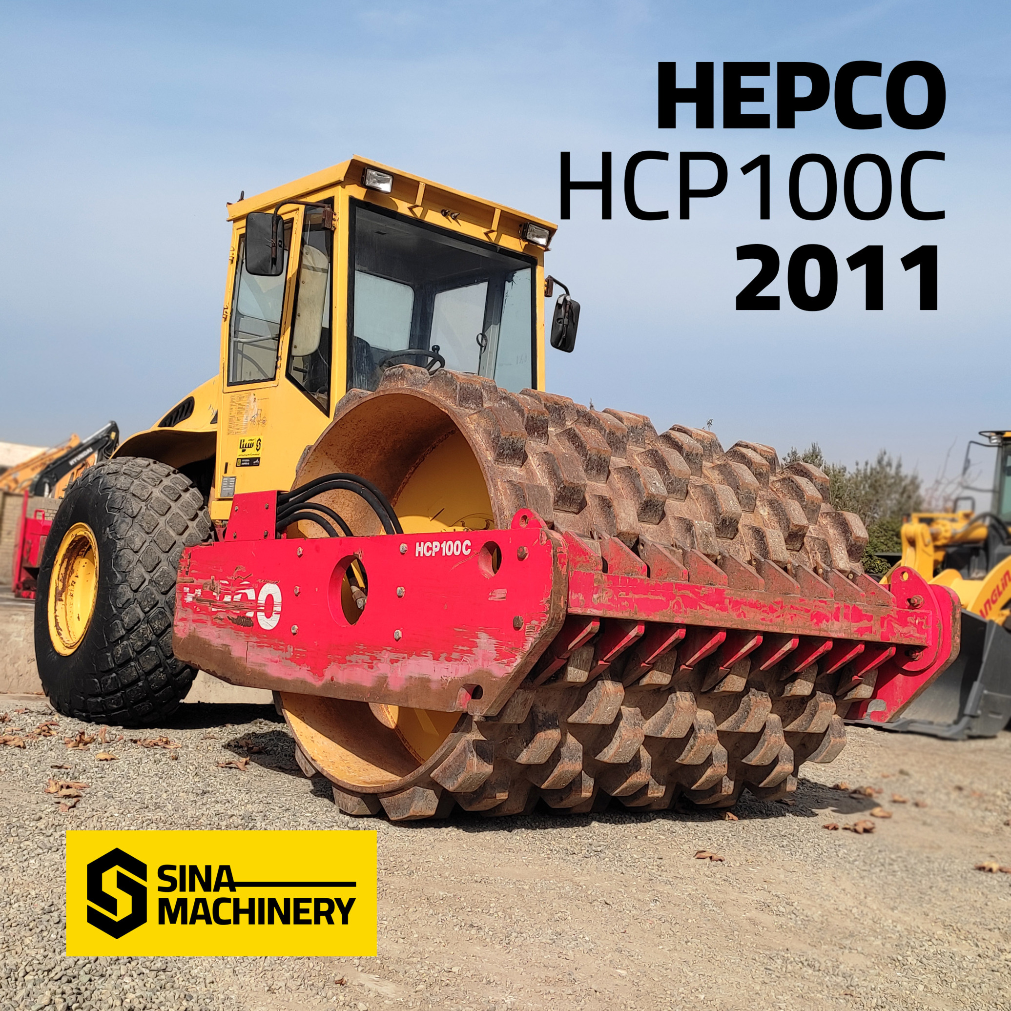  غلتک هپکو HC100 پاچه بزی (غلطک موشکی) HEPCO Construction Combination Roller 
