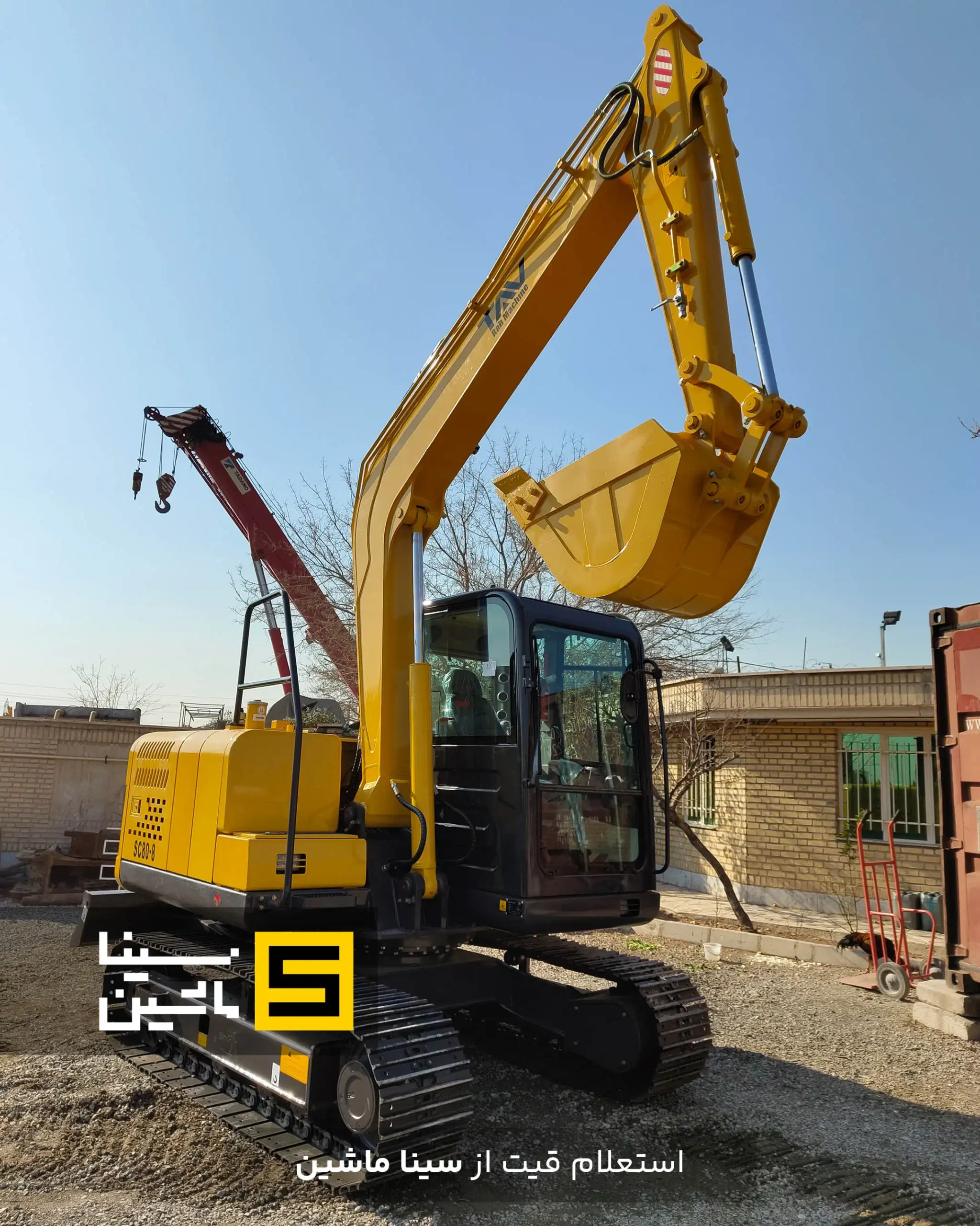 خرید و قیمت مینی بیل ۸ تن دلتا ( تاو راه ماشین) از سینا ماشین