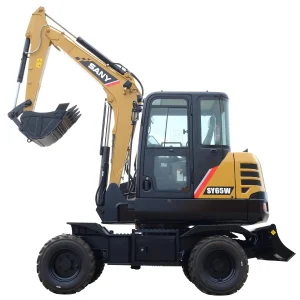خرید مینی بیل لاستیکی سانی ۶ تن sy65w سینا ماشین