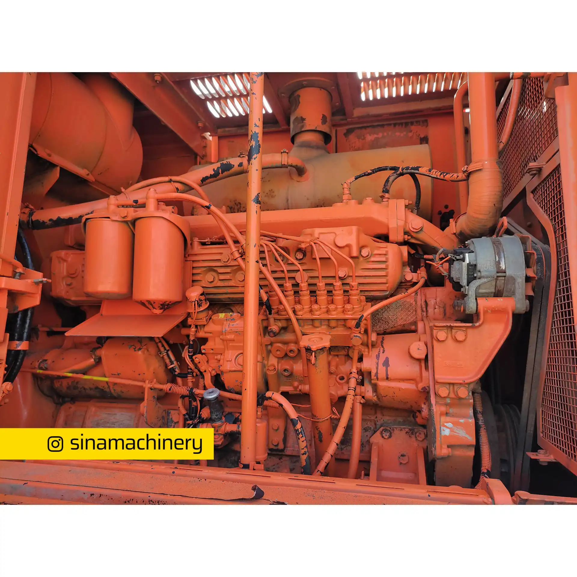 وضعیت موتور لودر هیتاچی ۲۹۰ کارکرده مدلHITACHI ZE290E