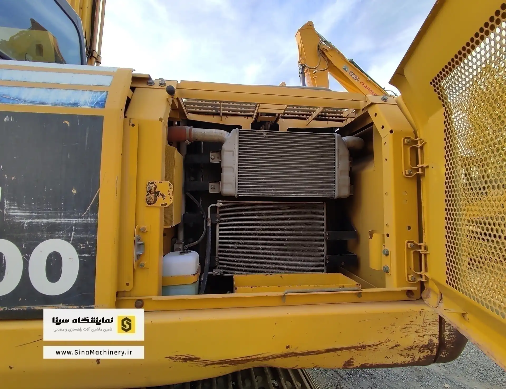 komatsu pc200-7 used excavator radiator