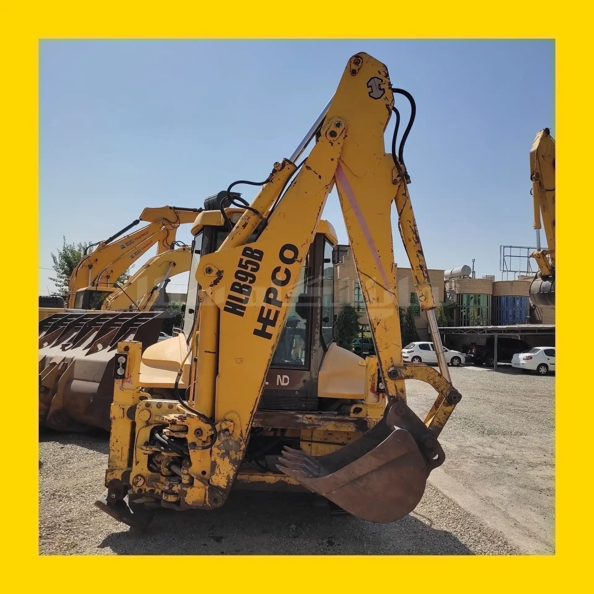 دکل و استیک بکهو لودر نیوهلند b95 کارکرده