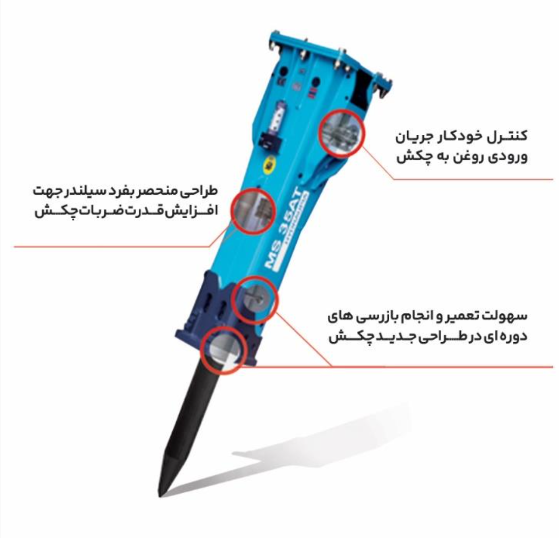 اجزای پیکور MSB SAGA مناسب بیل مکانیکی