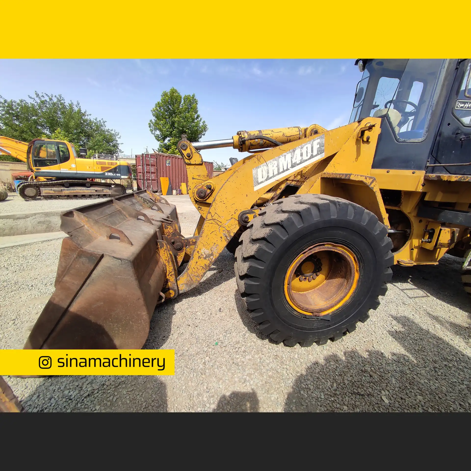 دکل و بوم لودر ZL40 چنگ گانگ DRM40 کارکرده