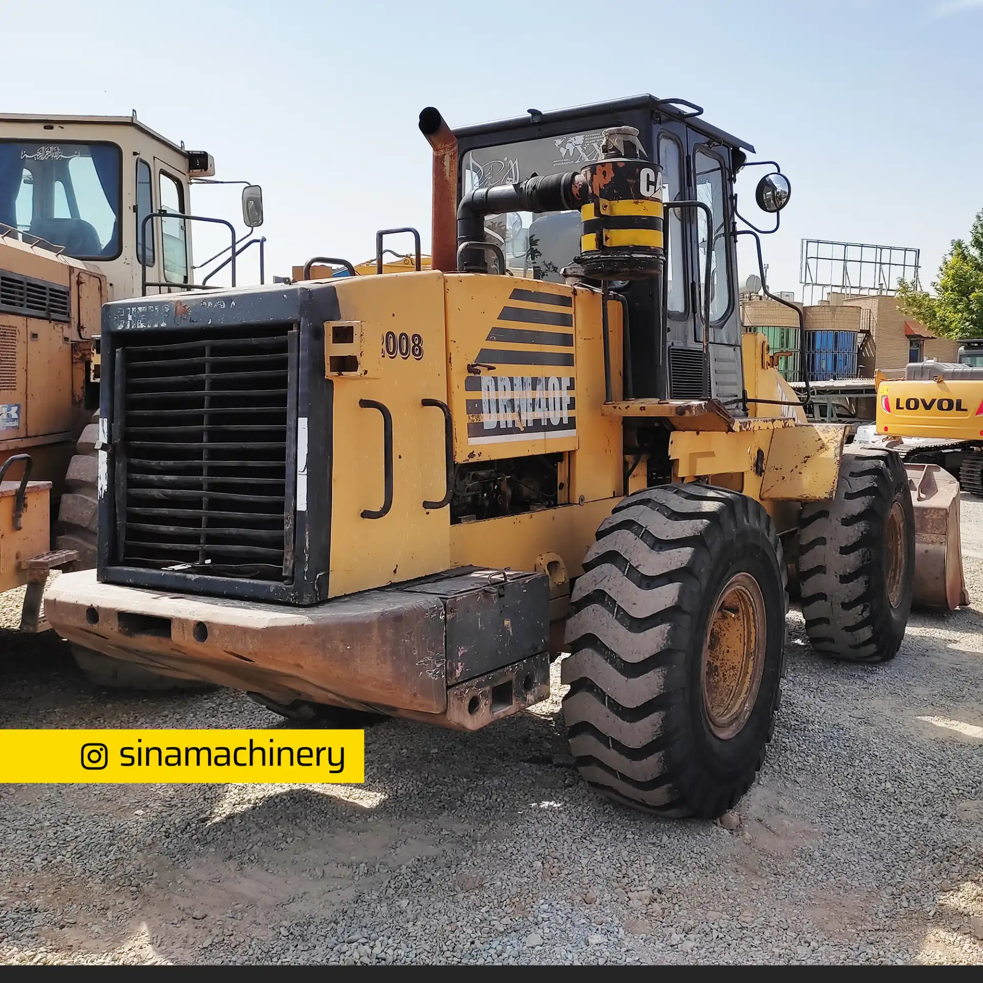 نمای پشت لودر ZL40 چنگ گانگ DRM40 کارکرده