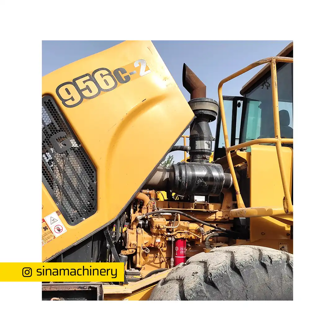 وضعیت موتور کاترپیلار لودر cg956 کارکرده معادل zl50 سیناماشین